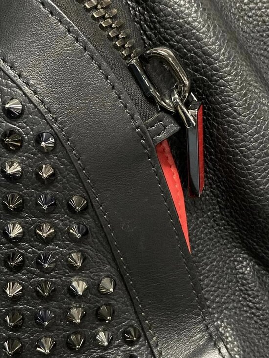 CHRISTIAN LOUBOUTIN Explorafunk Backpack Black Red Calf Leather Rubber Backpack main image 14